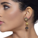 GOLDEN SILVER BALLS EARRING