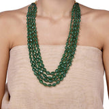 GREEN ONYX LONG NECKLACE