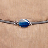 ZIRCON BLUE AGATE BELT