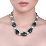 VICTORIAN GREEN ONYX NECKLACE