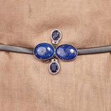ZIRCON BLUE LAPIZ BELT