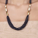 VICTORIAN BLUE LONG NECKLACE