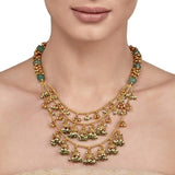 GREEN ONYX PEARL NECKLACE