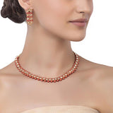 Citrine  Coral Round Set