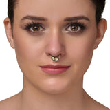 SILVER PLATED SARGARM WHITE KUNDAN NOSE PIN