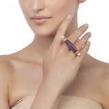 RUBY LOZENGE STATEMENT RING
