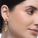 Samyukta Kundan Pink Coral Amethyst Necklace Set