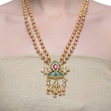 Samyukta Kundan Fluorite Pearl Necklace Set