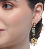 Samyukta Kundan Fluorite Pearl Necklace Set