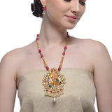 Samyukta Kundan Hand Painted Radha Shyam Necklace Set
