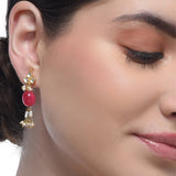 Samyukta Kundan Hand Painted Radha Shyam Necklace Set