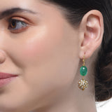 Samyukta Cow Green Onyx Necklace Set
