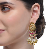 Samyukta Lakshmi Red Kundan Necklace Set