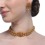 Samyukta Citrine Pearl Choker Set