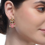 Samyukta Kundan Zircon Turquoise Necklace Set