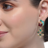 Samyukta Kundan Enamelled Tota Ruby Choker Set