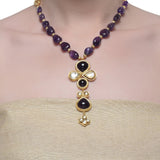 Samyukta Amethyst Kundan Necklace