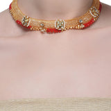 Samyukta Kundan Chain Mesh Necklace Set
