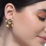 Samyukta Kundan Carved Coral Necklace Set