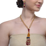 Samyukta Blue Gai Kundan Necklace Set