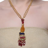 Samyukta Blue Gai Kundan Necklace Set