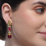 Samyukta Blue Gai Kundan Necklace Set