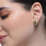 Samyukta Kundan Green Onyx Choker Set