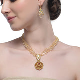 Samyukta Citrine Kundan Necklace Set