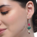 Samyukta Silver Plated Kundan Necklace Set