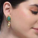 Samyukta Kundan Green Necklace Set