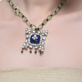 Samyukta Silver Plated Kundan Necklace Set