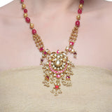 Samyukta Gold Plated Kundan Necklace Set
