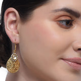 Sterling Silver 92.5 Filigree Kundan Earrings