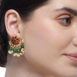 Chaitra Kundan Chandbali Earrings