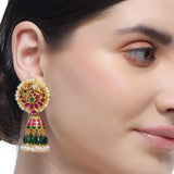 Chaitra Kundan Jadau Temple Necklace Set
