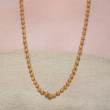Gold Plated Frosted Ball Chain
