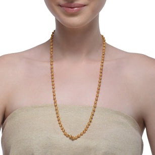 Gold Plated Frosted Ball Chain