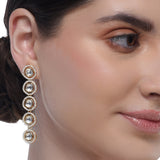 Grishma Gold Plated Kundan Zircon Necklace Set