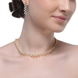Grishma Gold Plated Zircon Necklace Set