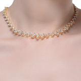 Grishma Gold Plated Zircon Necklace Set
