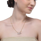 Grishma Gold Plated Zircon Necklace Set