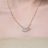 Grishma Gold Plated Zircon Necklace Set