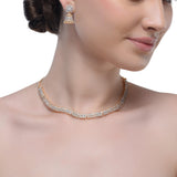 Grishma Gold Plated Zircon Necklace Set