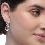 Grishma ROSE Gold Plated Zircon Necklace Set