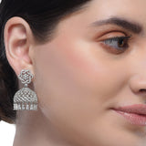 Grishma Silver Plated Zircon Necklace Set