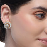 Grishma Gold Plated Zircon Pendant Set