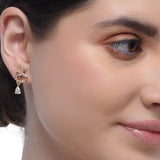 Grishma Gold Plated Zircon Pendant Set