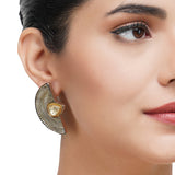 Gold & Silver Plated Leela Kundan Heritage Artisanal  Necklace Set