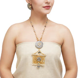 Gold & Silver Plated Leela Kundan Heritage Artisanal  Necklace Set