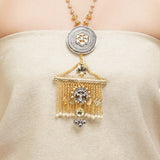 Gold & Silver Plated Leela Kundan Heritage Artisanal  Necklace Set